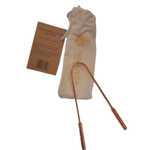 Raspador lingual de cobre Raspador lingual de cobre