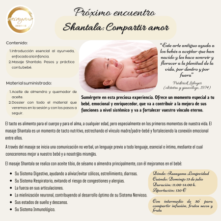 Shantala: Compartir amor Centro Rasayana Longevidad en Pozuelo de Alarcón