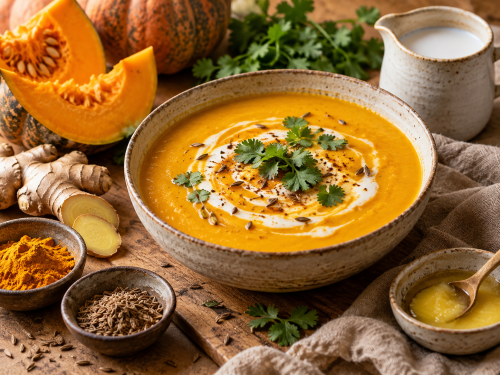 Crema de calabaza y jengibre: una receta ayurvédica para el otoño Crema de calabaza y jengibre: una receta ayurvédica para el otoño