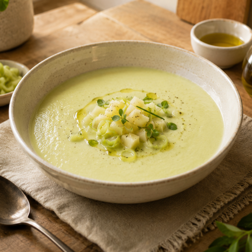 Vichyssoise ayurvédica de verano: receta fresca y digestiva Vichyssoise ayurvédica de verano: receta fresca y digestiva
